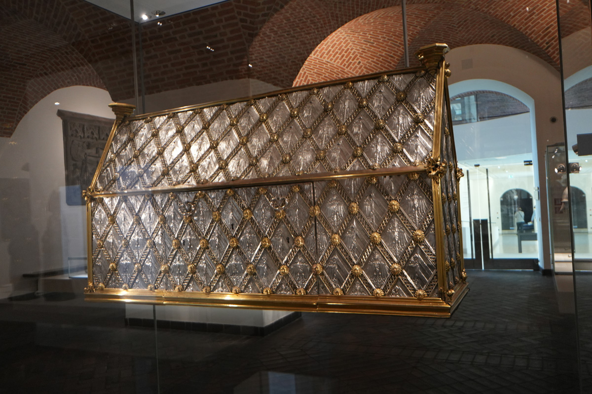 Nuremberg: German National Museum, Imperial Treasure Reliquary ~1440 Kept suspended in Nuremberg Church of the Holy Spirit