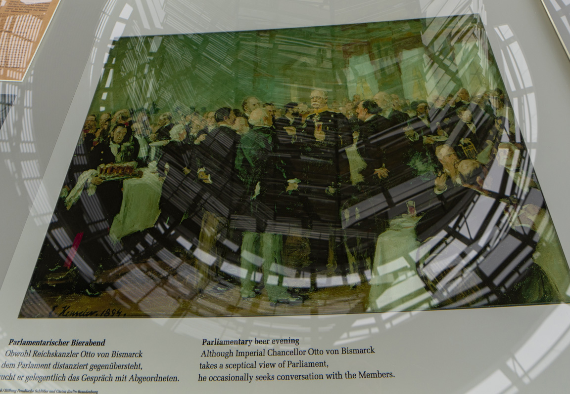 Berlin: Reichstag, Historic note & beer drinking Bismark