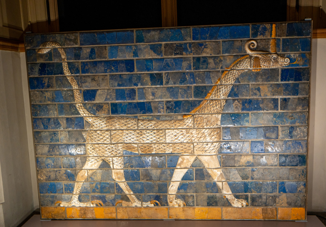 Berlin: Neues Museum, Dragon of Marduk, Ishtar gate, 6th c BC