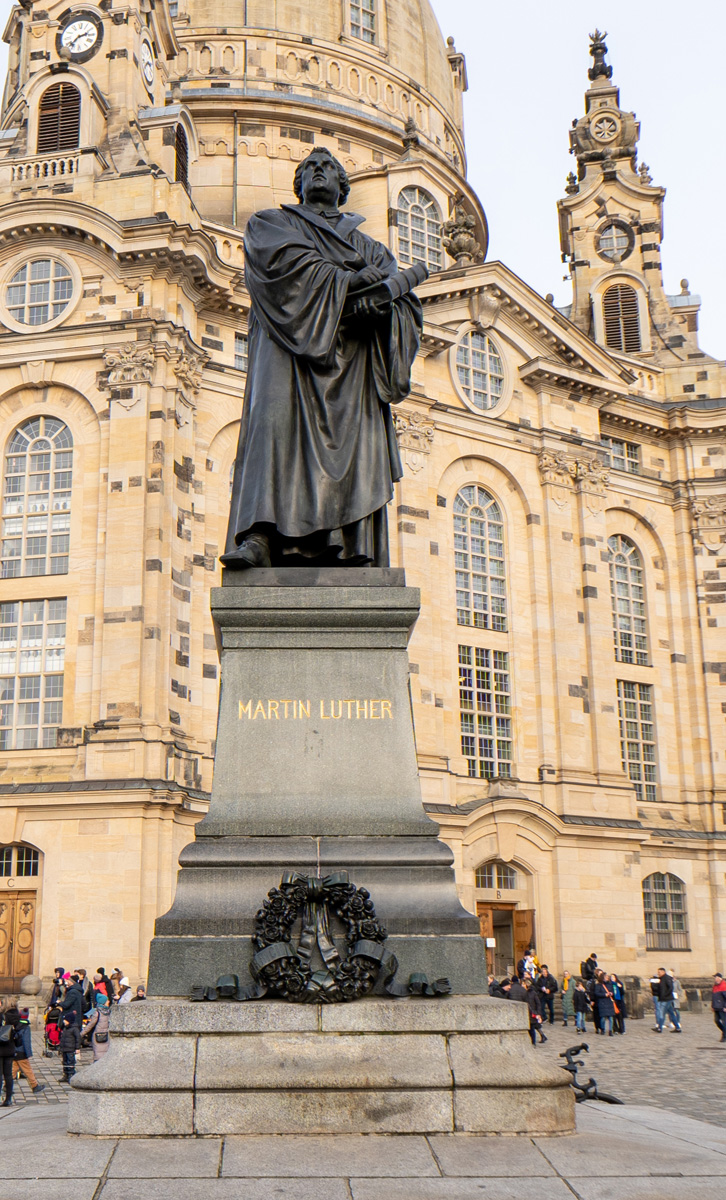 Around Dresden, Luther statue at Frauenkirche