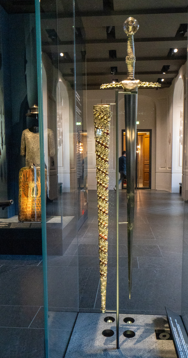 Dresden: Residenzschloss (Royal Palace, Electoral Sword of Friedrich the Belligerent.  ~1420