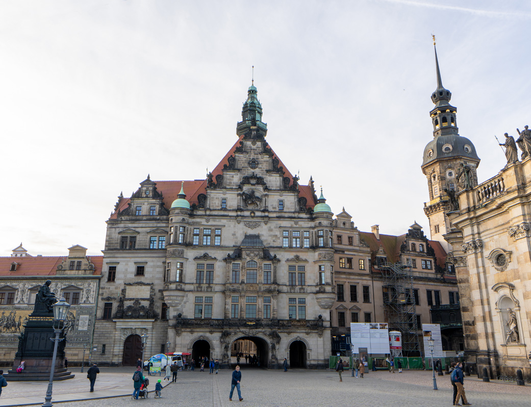 Around Dresden, Schlossplatz: Georgentor Gate