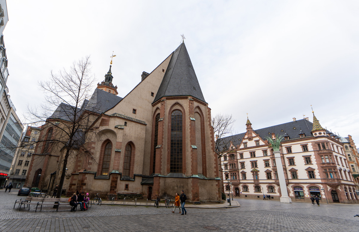 Around Leipzig, St Nicholas rear view