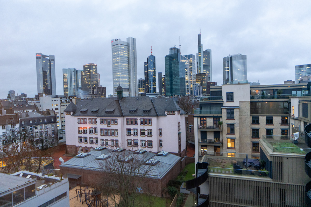 Frankfurt, Frankfurt Skyline, from Le Méridien