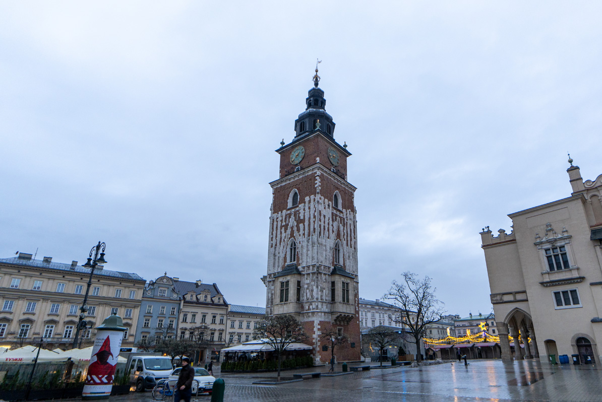 Around Krakow, Main Square: Town Hall Tower, from 14th c