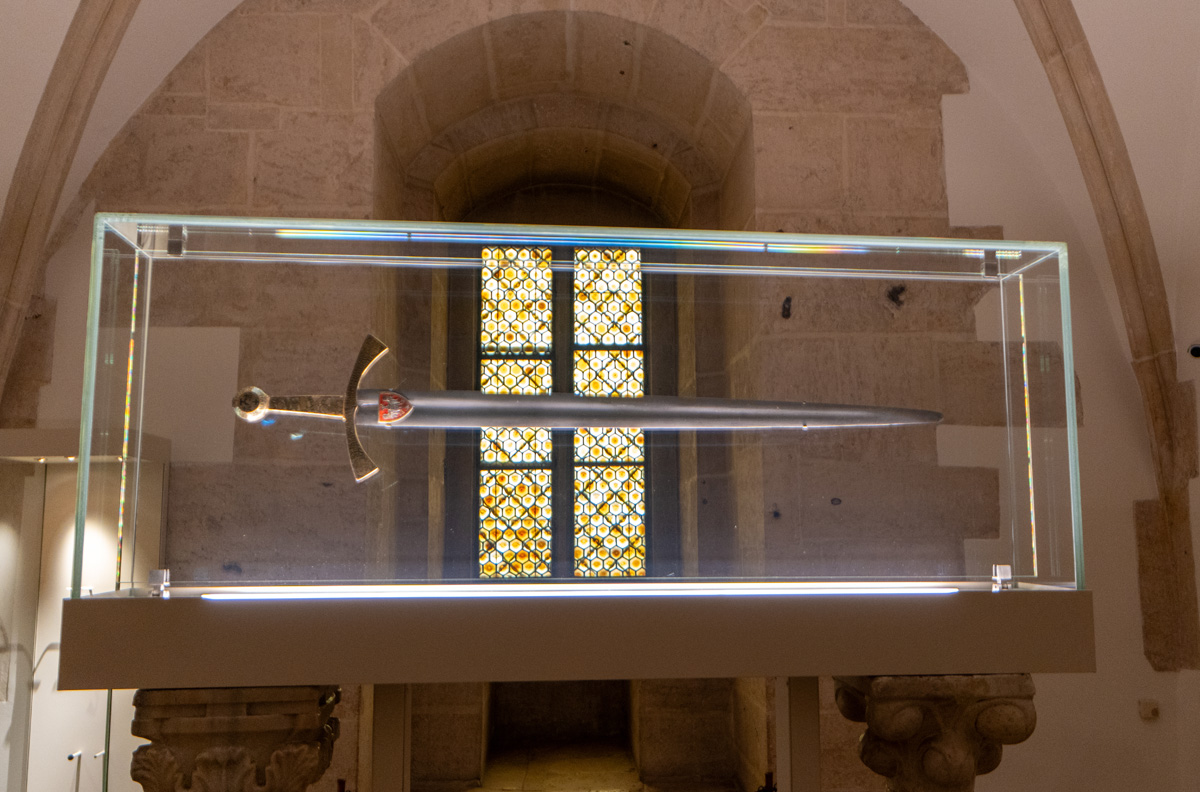 Krakow: Wawel Castle, Coronation Sword, called "Szczerbiec” 13th c