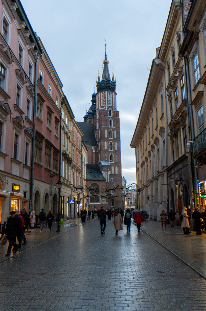 Around Krakow, View to St Mary