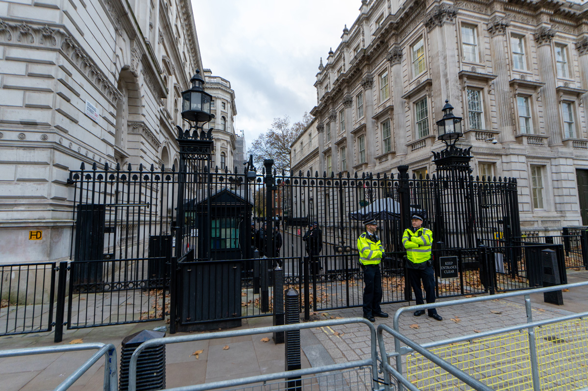 London, November 2023, Downing Street