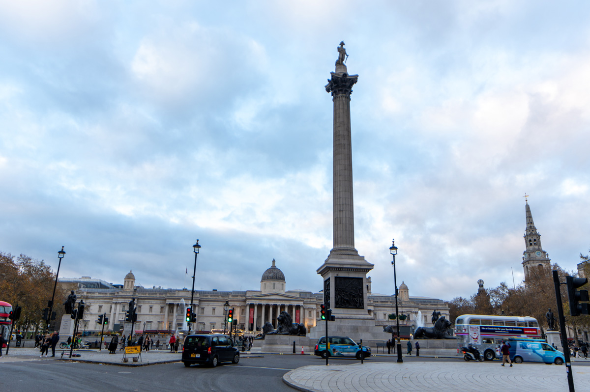 London, November 2023, Trafalgar Square