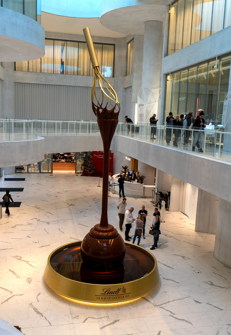Lindt Home of chocolate, Chocolate Fountain Artwork