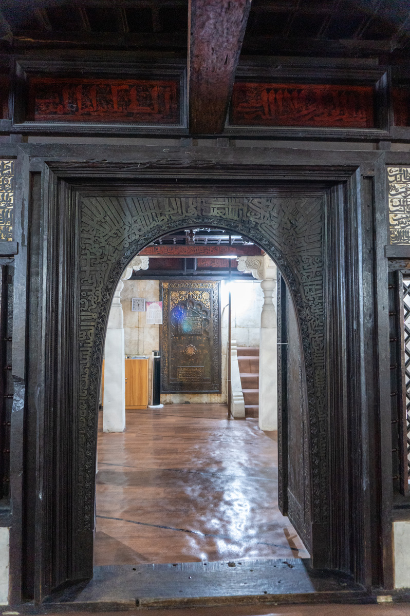 Male, Maldives, Mosque interior, Mihrab.