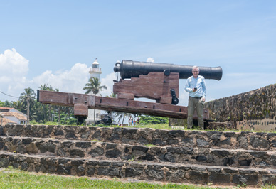 Graham on the Ramparts, Galle Fort, 2023 Sri Lanka++
