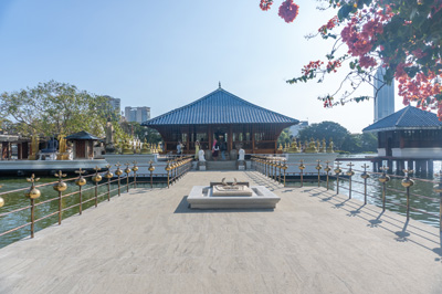 Lake temple beside Marriott, Around Colombo, 2023 Sri Lanka++