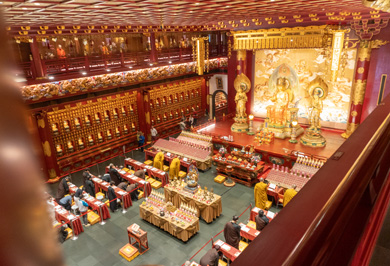 View to main prayer hall, Singapore, 2023 Sri Lanka++