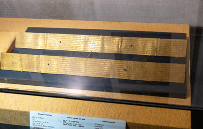 Manuscript on sheets of gold (9th c), Colombo National Museum, 2023 Sri Lanka++