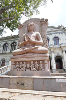 Outside Museum of World Buddhism, Around Kandy, 2023 Sri Lanka++