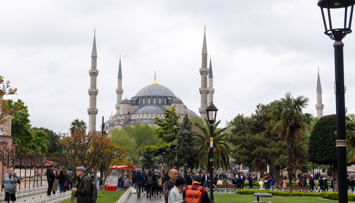 The newly restored Blue Mosque