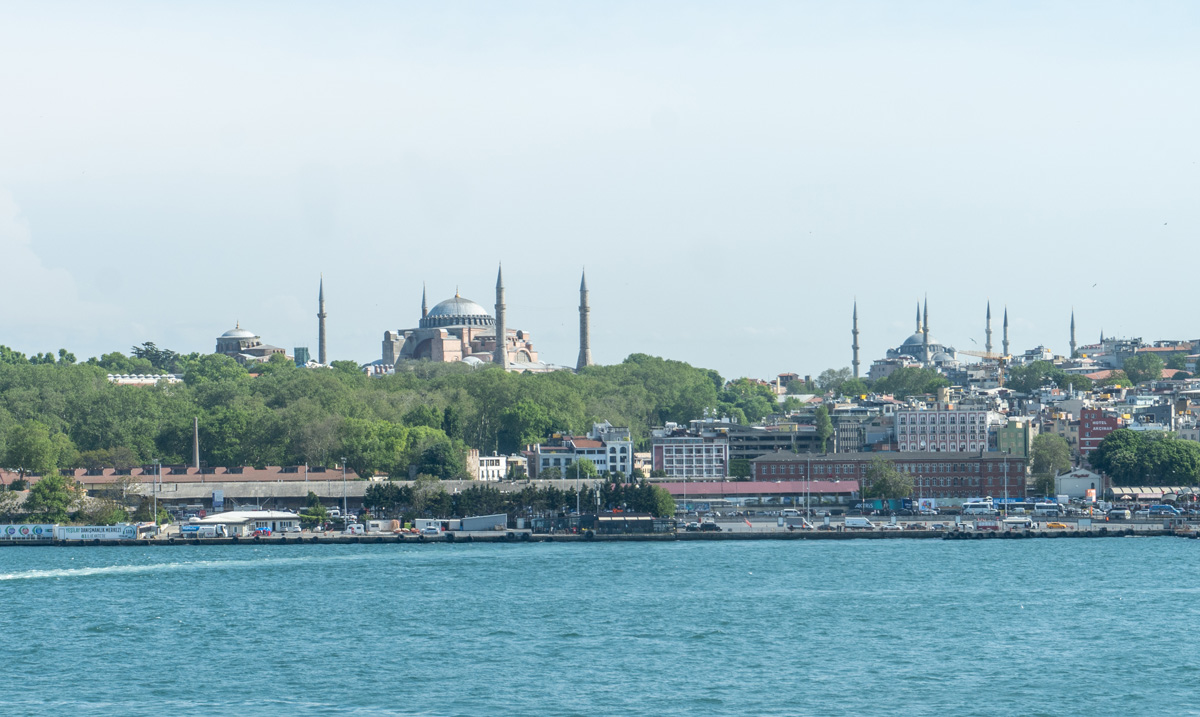 Views from Karakoy, View to Hagia Sophia & Blue Mosque