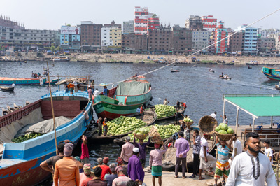 The Buriganga river, Dhaka, Bangladesh - March 2024