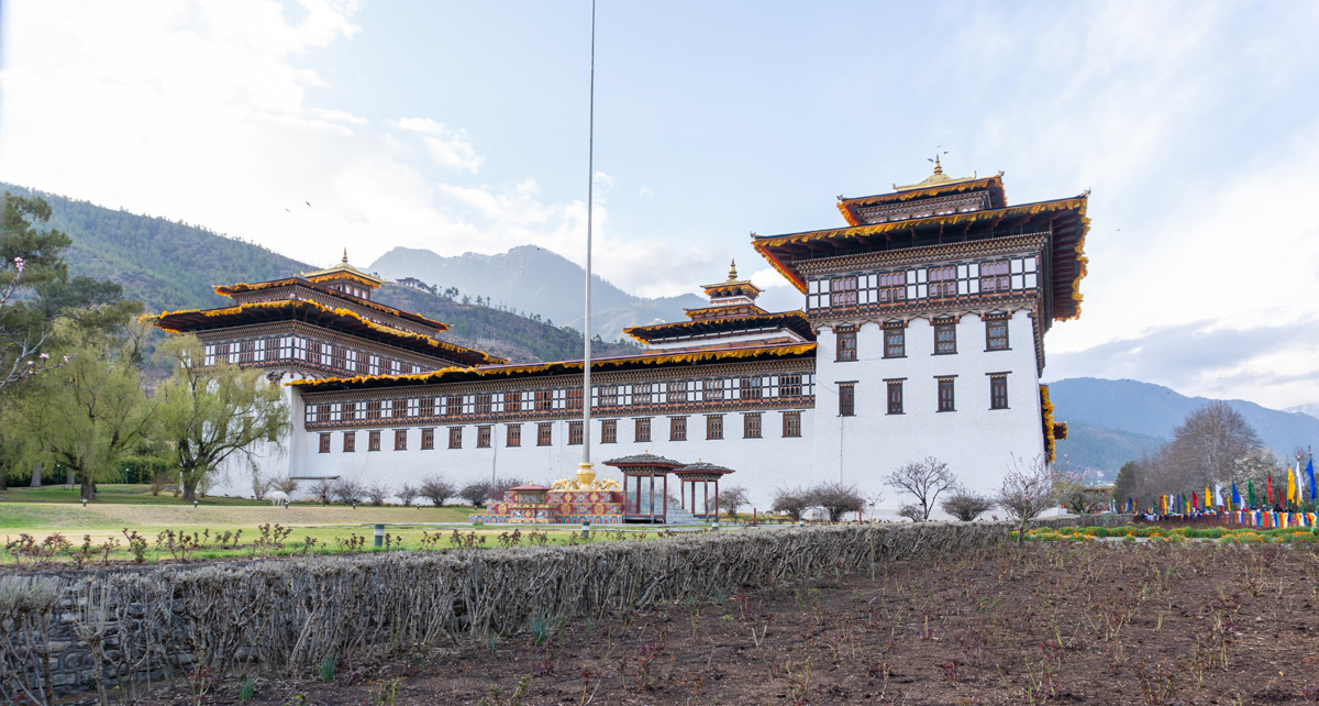 Thimphu Tashichho Dzong, the official Seat of Government, Tashichho Dzong