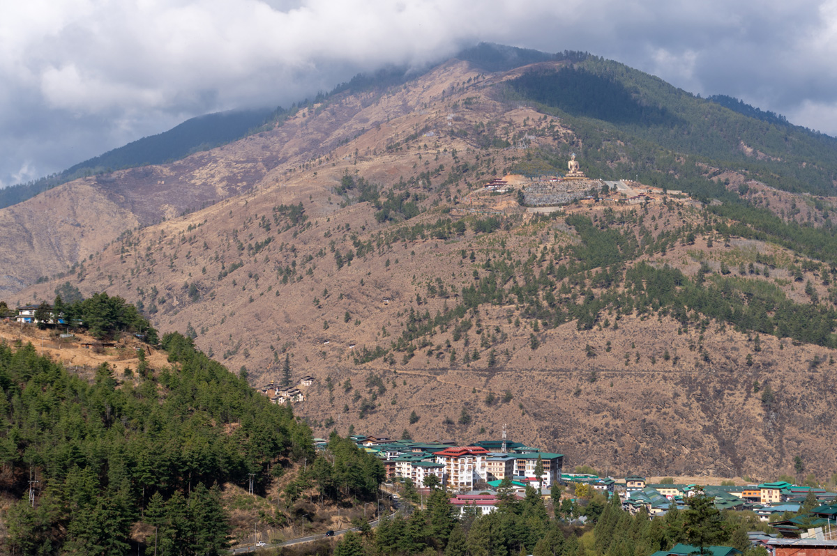 Thimphu, Distant view to Buddha Dordenma