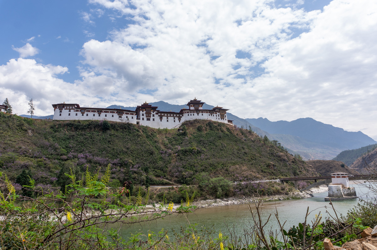 Wangdue Phodrang, View to Wangdue Phodrang Dzong