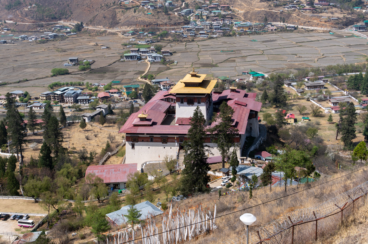 Rinpung (Paro) Dzong, View over Rinpung (Paro) Dzong