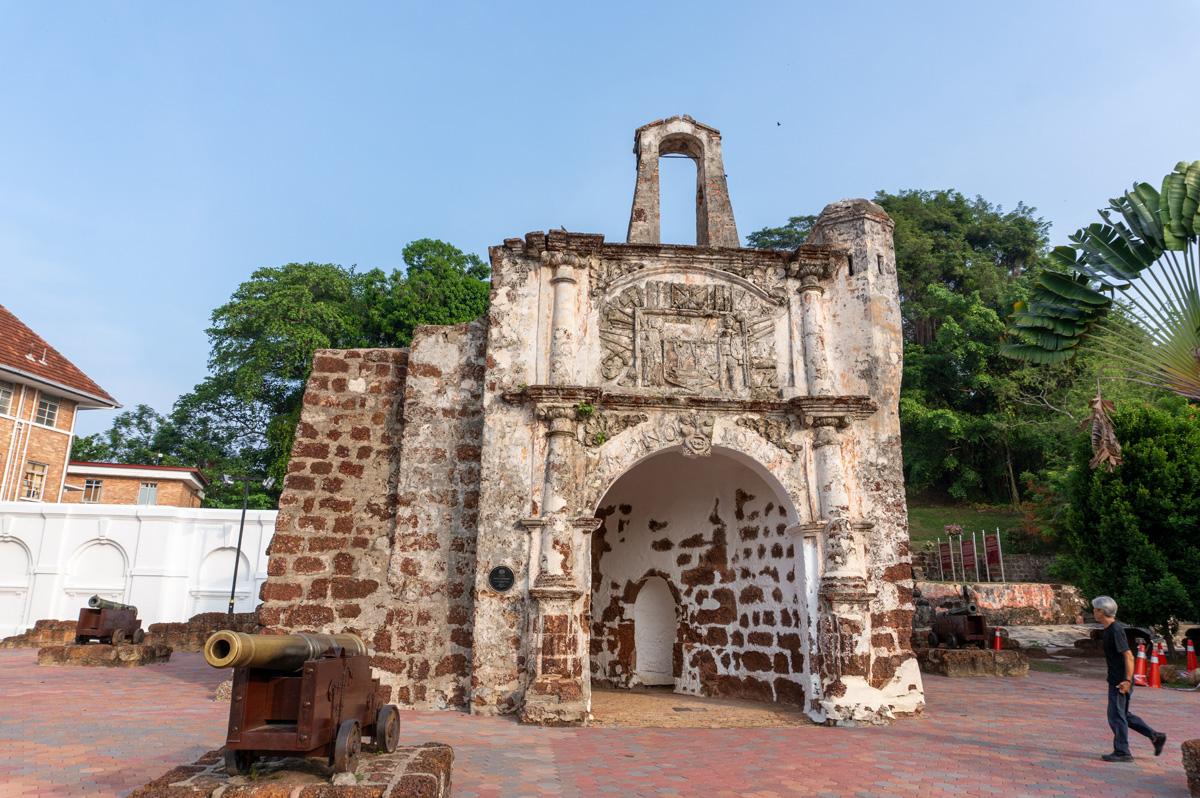 Malaysia - Malacca, A Famosa Gate, from Portuguese Fort