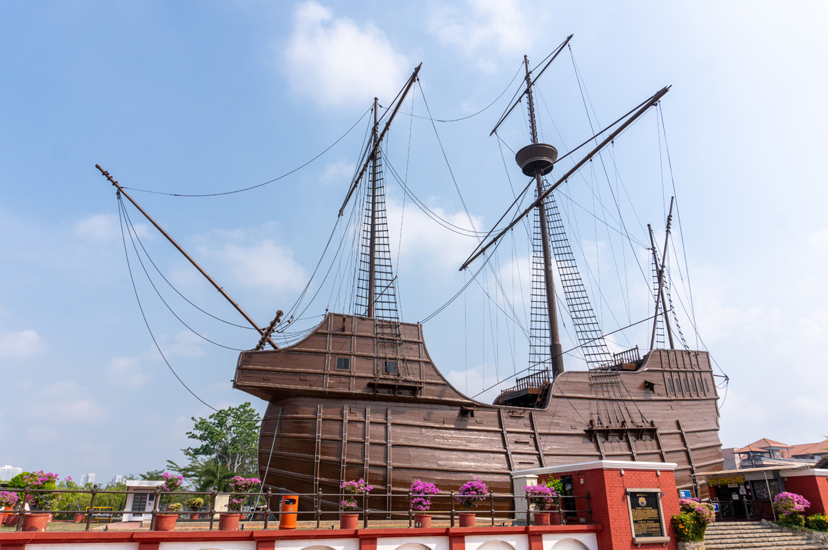 Malaysia - Malacca, Replica of <i>Flor de la Mar</i>, a Portuguese ship of 1502