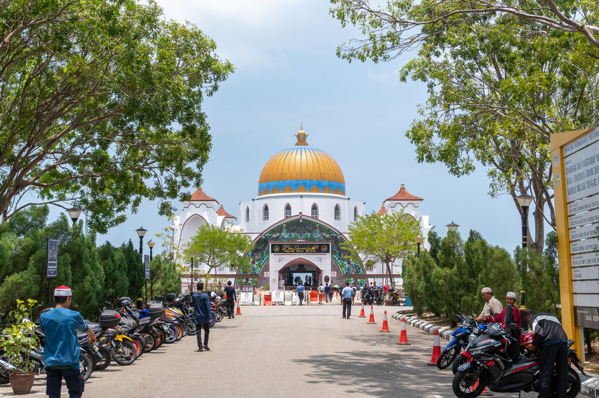 Malaysia - Malacca, The so-called “Floating Mosque”, by the sea.