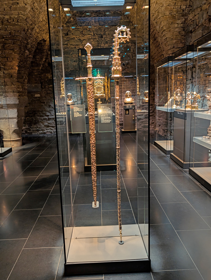 Cologne Cathedral Treasury, Electoral Sword (~1490) + Crozier (~1322) A Bishop <i>and</i> an Elector!