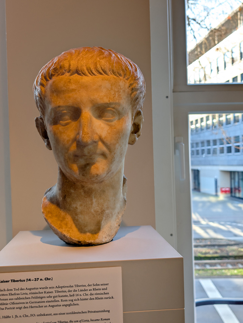 Cologne: Römisch-Germanisches Museum, Bust of Tiberius