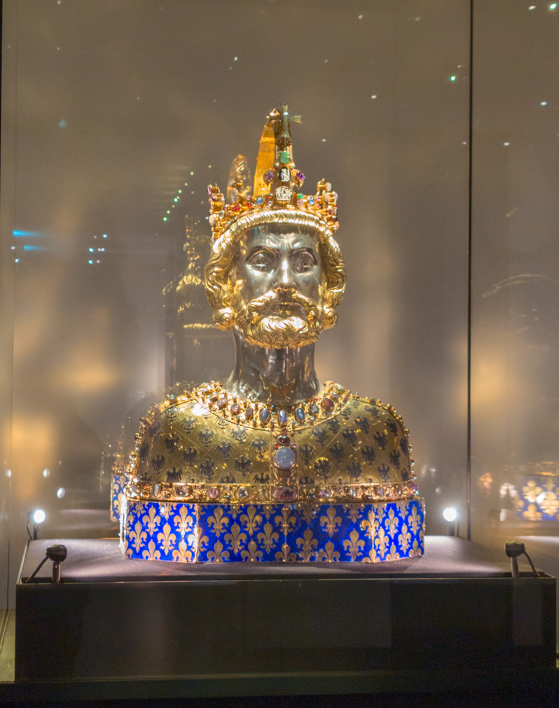 Aachen Cathedral Treasury, Idealized Bust of Charlemagne (~1350)