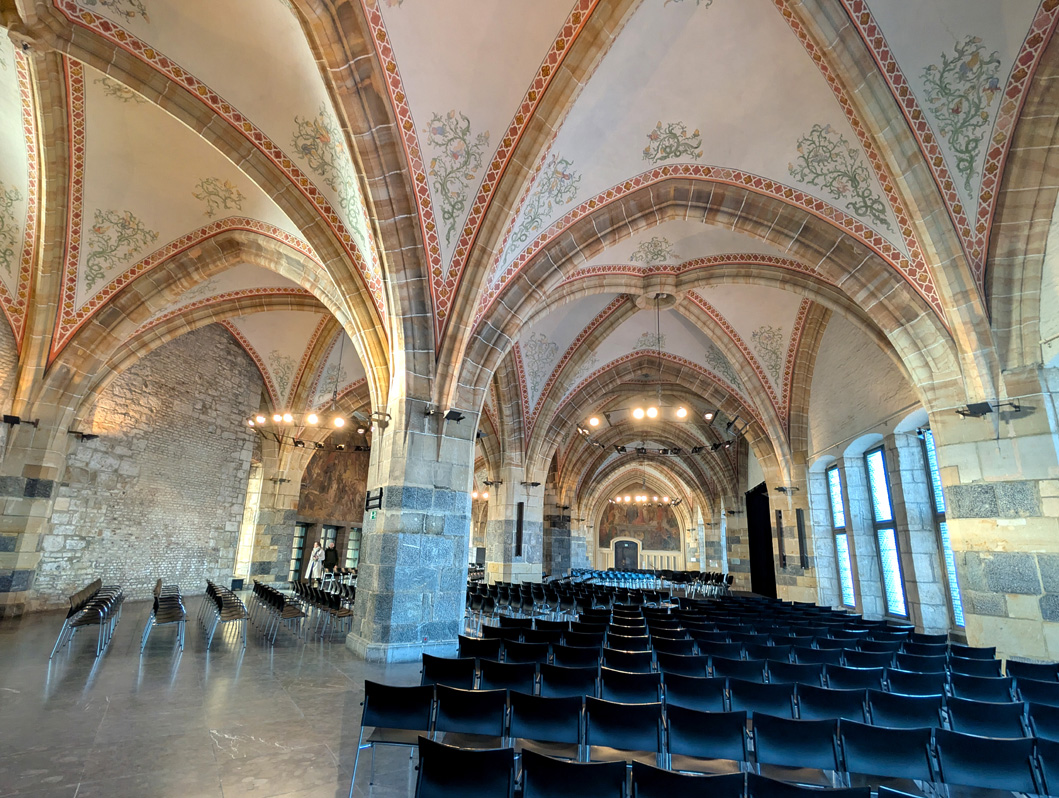 Aachen Historic Rathaus, 14th c Coronation Hall