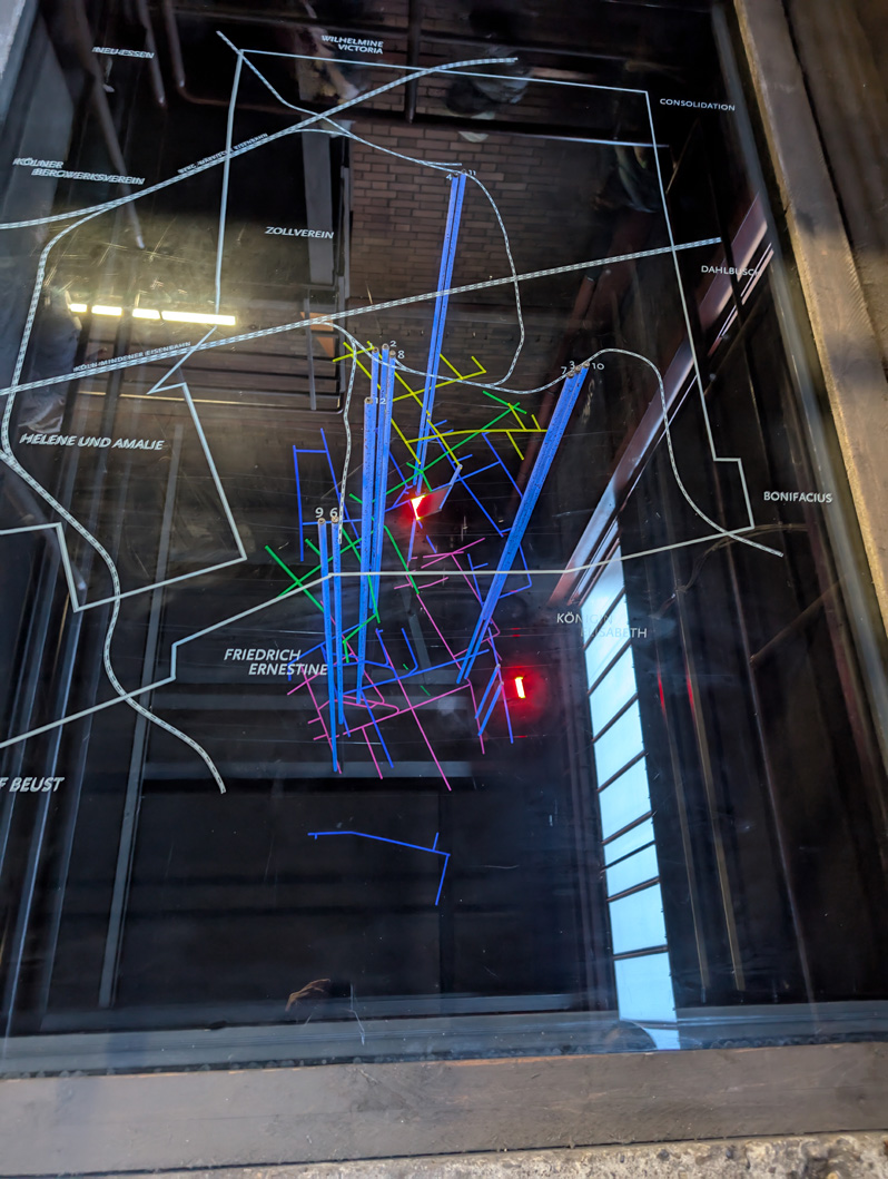 Zollverein Coal Mine, 3D model of the mine