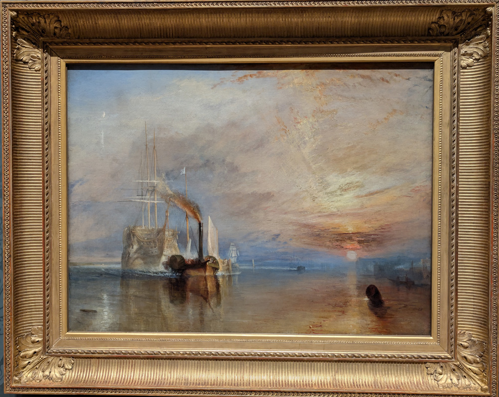 London: National Gallery, Turner.  The Fighting Temeraire (1839)