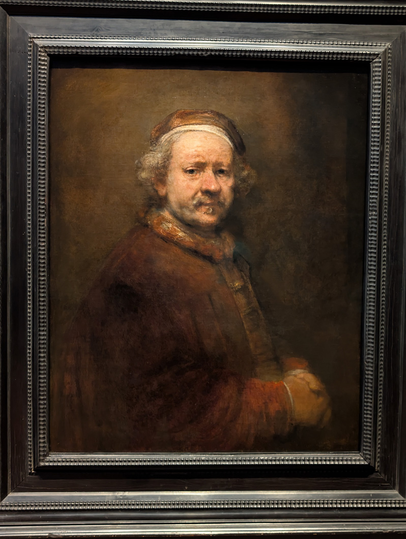 London: National Gallery, Rembrandt.  Self Portrait at 63 (1669)