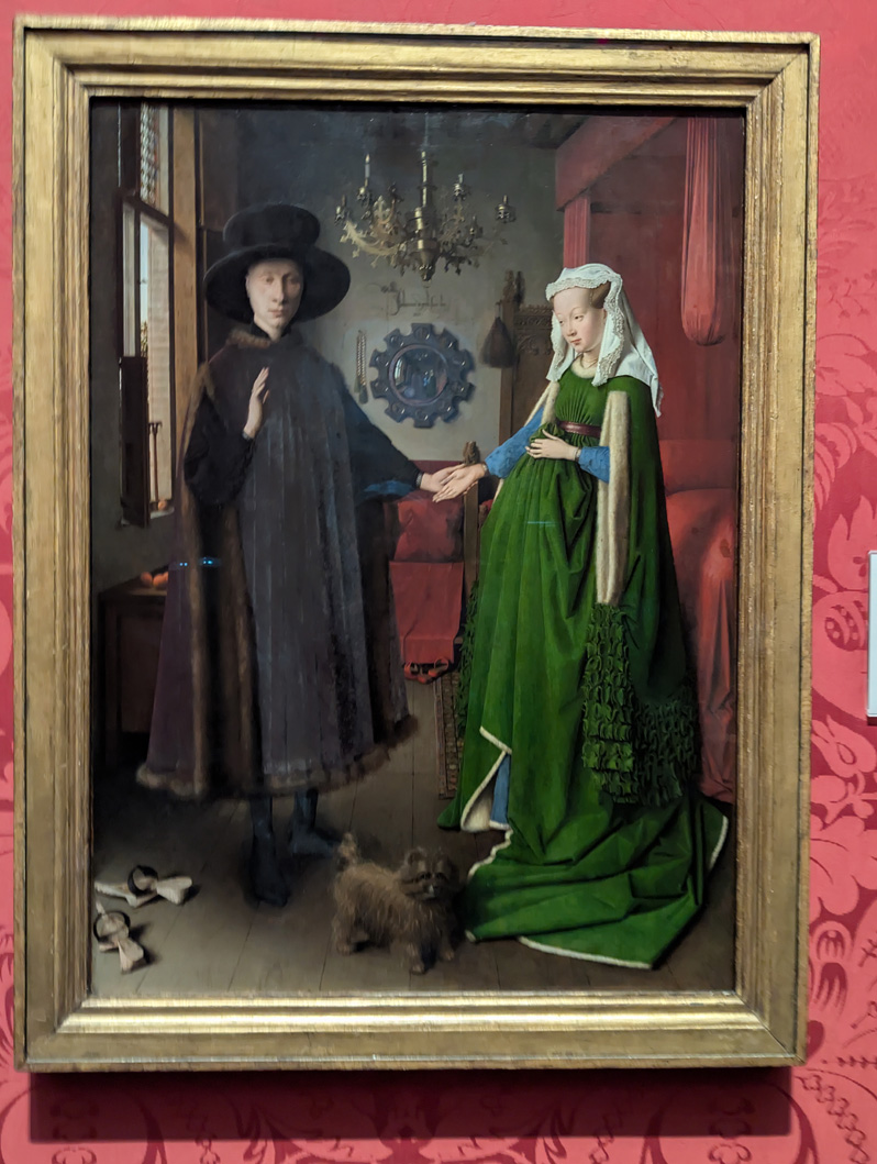 London: National Gallery, Van Eyck.  The Anolfini Portrait (1434)