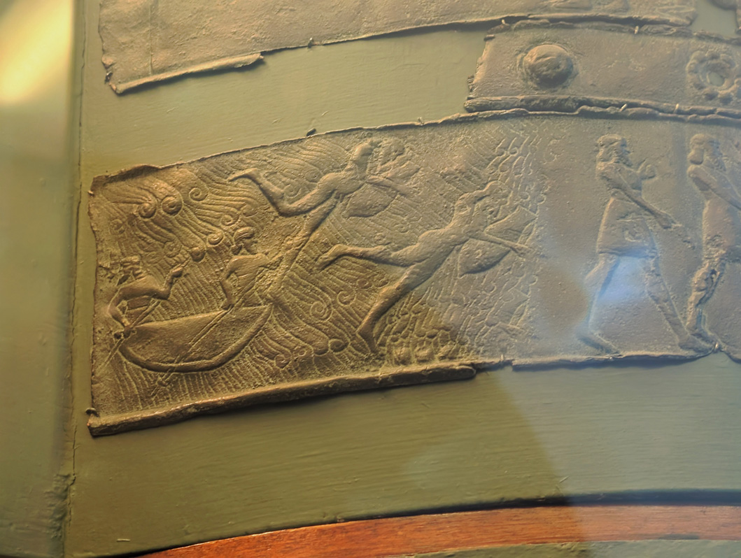 British Museum: Assyrian Section, Swimming Troops