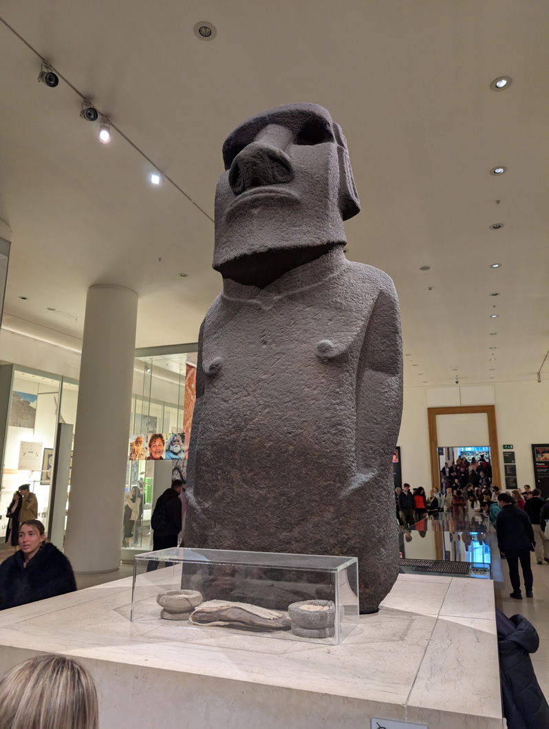 British Museum, An Easter Island head