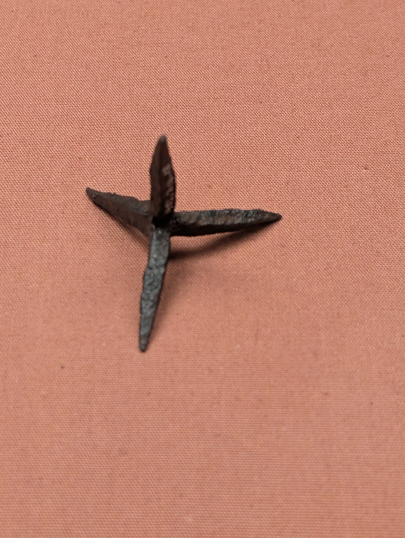 British Museum: Roman Britain, Caltrop.  Romano-British