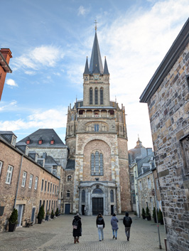 Cathedral Entrance, Aachen Cathedral, Cologne++, December 2024