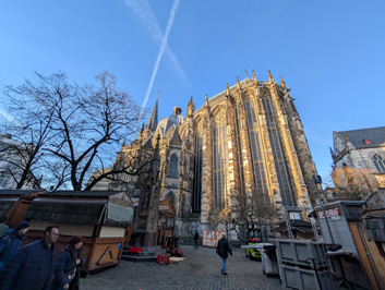 Cathedral from the South-East, Aachen Cathedral, Cologne++, December 2024