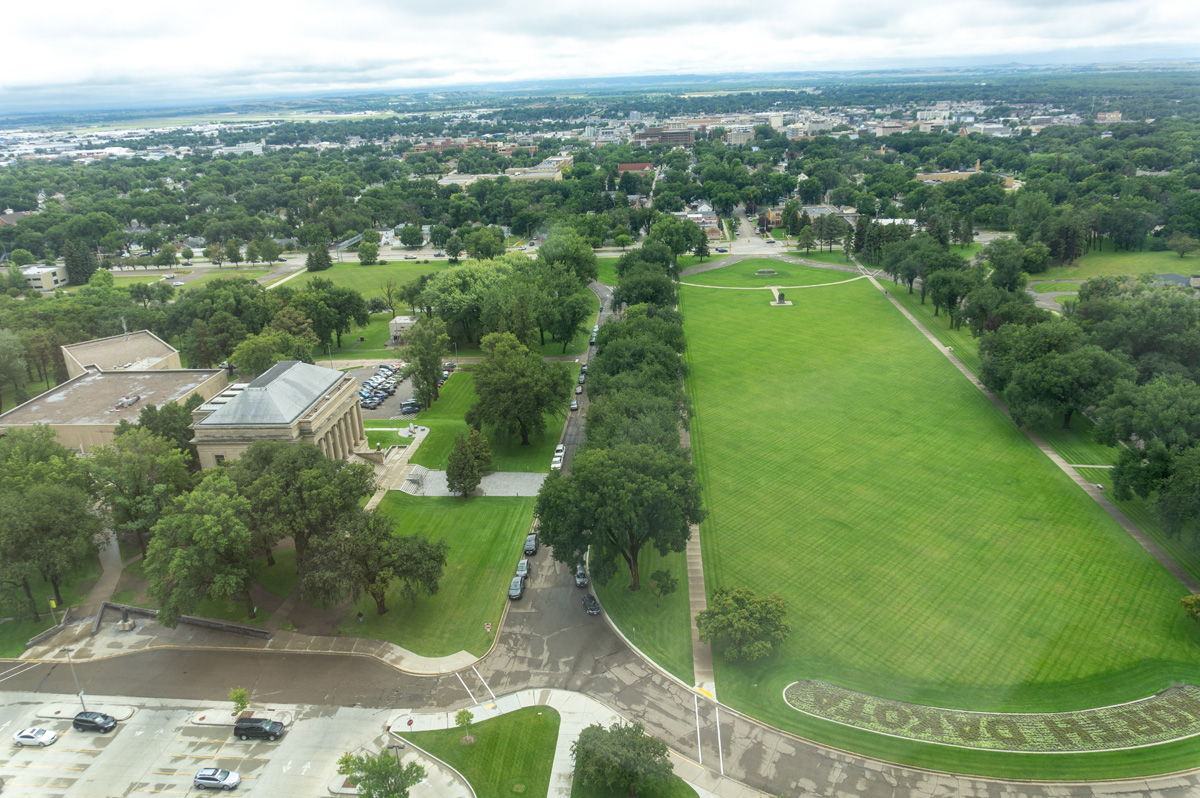 North Dakota State Capitol, View from 18th floor observation deck