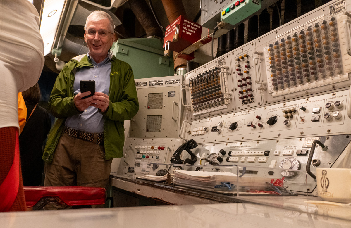 Ronald Reagan Minuteman Missile Site, North Dakota, Graham at Command Console #2
