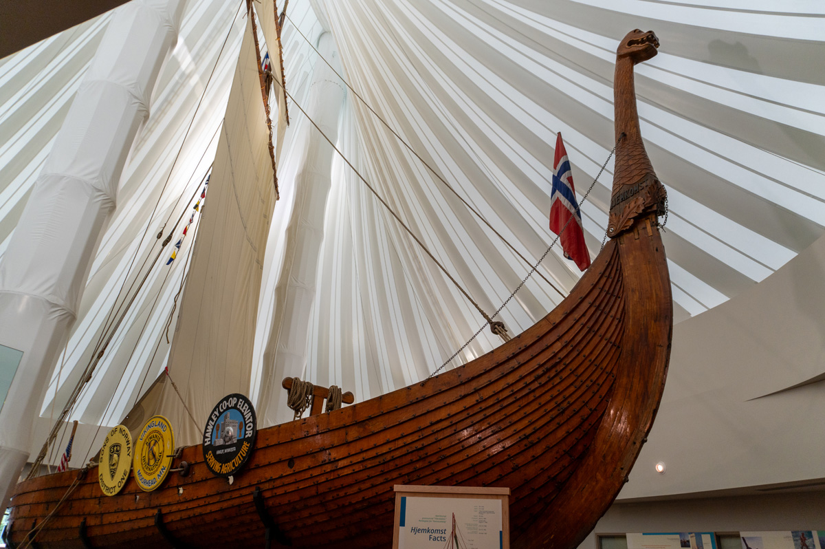 Around Fargo, Replica Viking ship