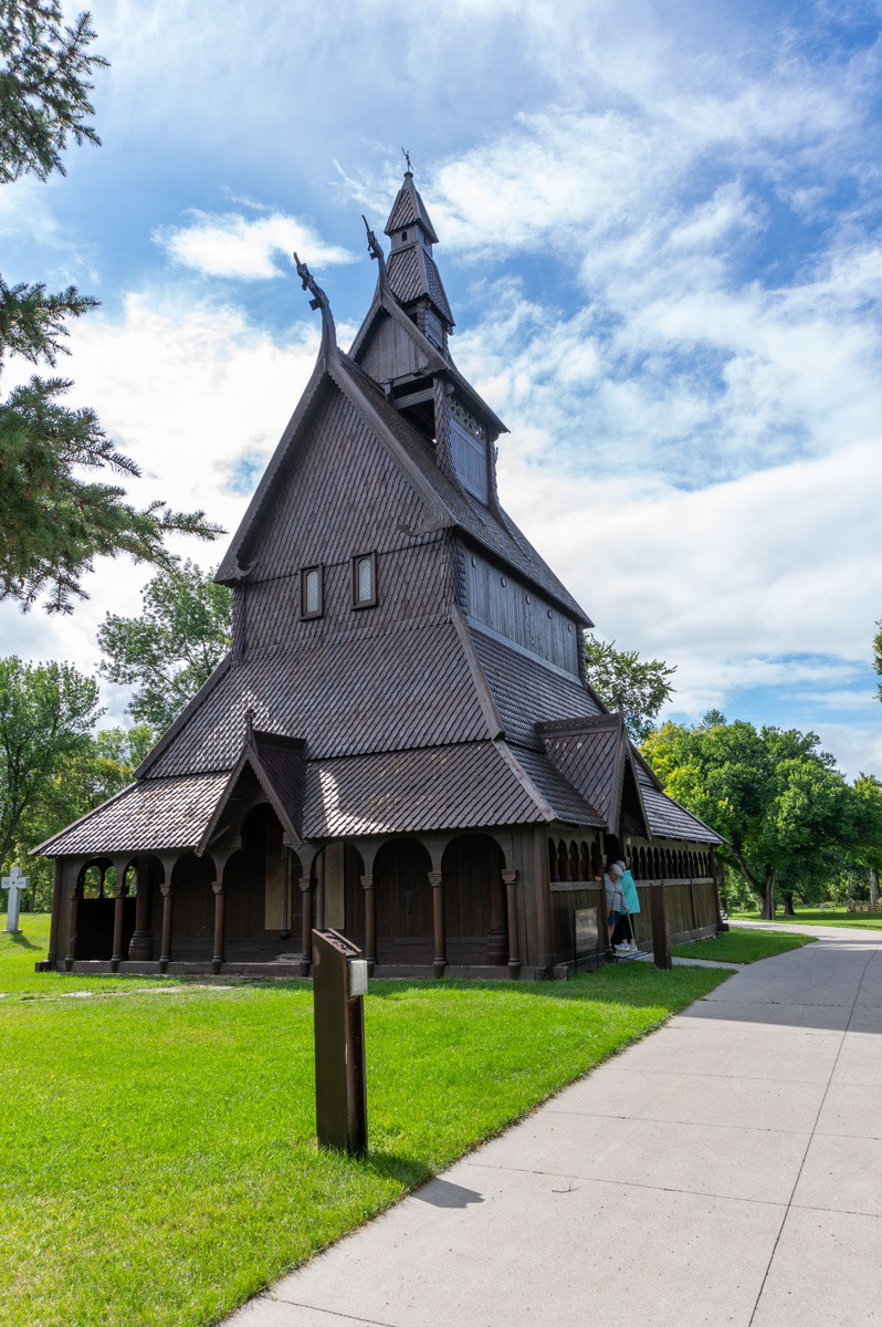 Around Fargo, Replica of a Norwegian stave church