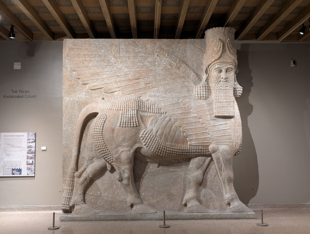 The Institute for the Study of Ancient Cultures (neé The Oriental Institute), A Mighty Lamassu.  Sargon II, around 710 bc