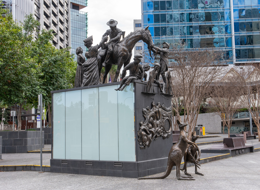 King George Square, Settlers