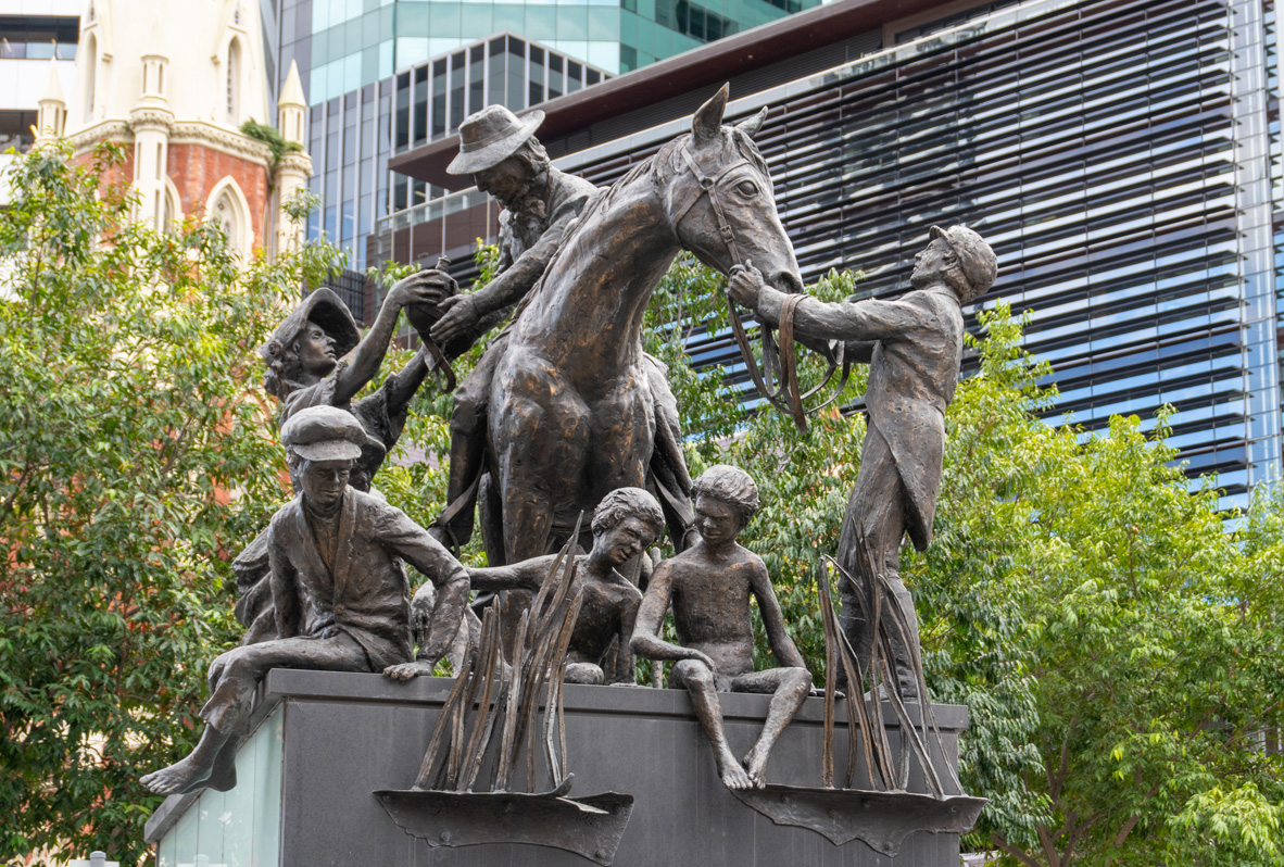 King George Square, Settlers